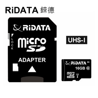 【RiDATA錸德】 micro SDHC UHS-I Class10  16GB 記憶卡 /個