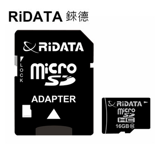 【RiDATA錸德】 micro SDHC Class10  16GB 記憶卡 /個