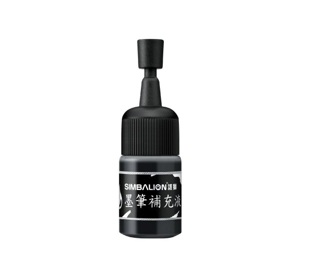 【雄獅】 小楷 墨筆 補充液 墨水 2.5c.c 黑色 12瓶 /盒