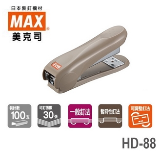 日本 美克司 MAX 新型 HD-88 釘書機 訂書機 /台