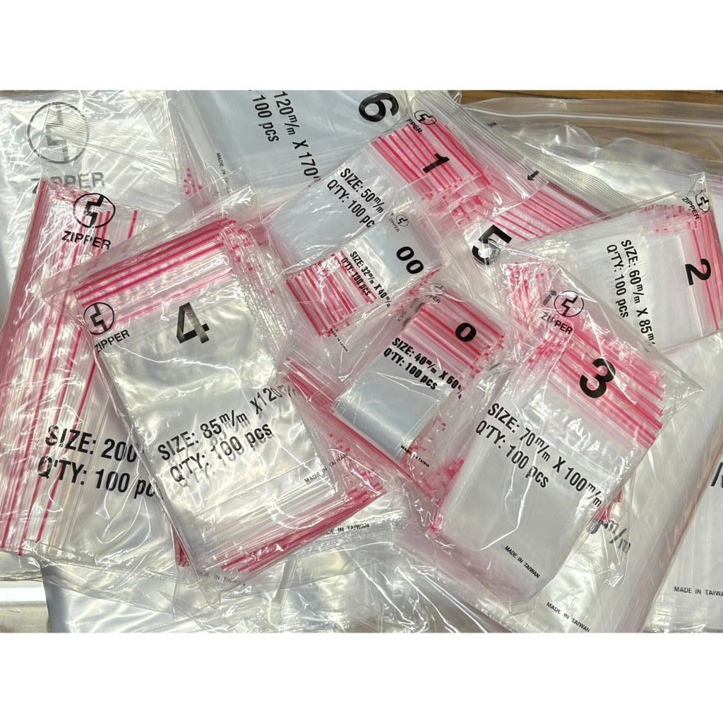 {振昌文具}台灣製夾鏈袋 透明夾鏈袋 100入 PE 夾鍊袋(6號)