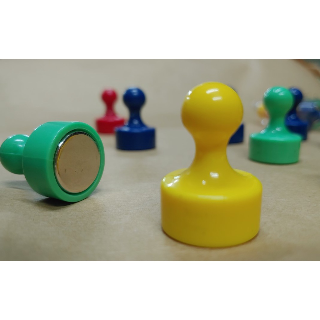 {振昌文具}超強力 磁鐵 跳棋型 直徑2公分 釹鐵硼 強力磁鐵 玻璃白板 超強吸力 /個