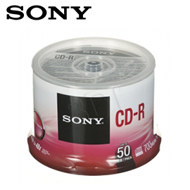 SONY 燒錄 700MB  光碟片  CD-R  (50片入)  / 筒 