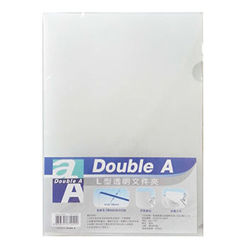 Double A 0.18mmL型透明文件夾A4 DAFF13001