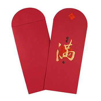 Dr.Paper精緻紅包袋(紅細紋-滿)2入/包 FU-R01