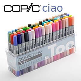 日本原裝進口 COPIC Ciao 第三代麥克筆 72 Color Set A 72色 A色系 盒裝 /盒