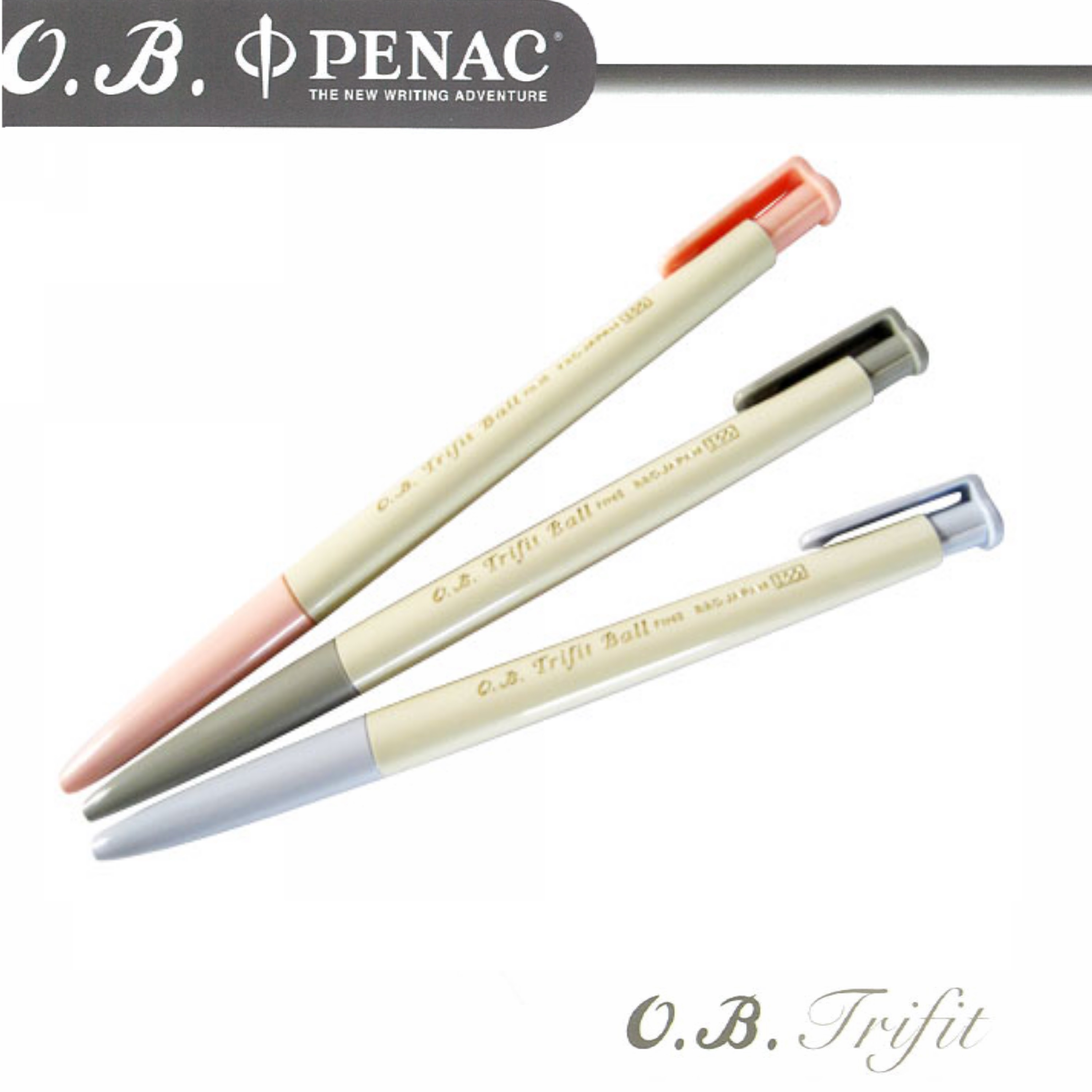 O.B. Trifit三角桿自動原子筆0.7mm  (50支/盒) OB#300