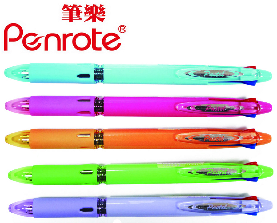 {振昌文具}【筆樂PENROTE】(請先來電詢問存貨) 三色筆(彩漾系列) 12支/盒 PA4463