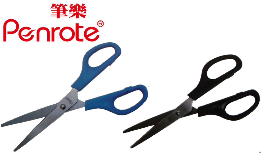 {振昌文具}【筆樂PENROTE】7558事務剪刀 12支/盒 KA7558