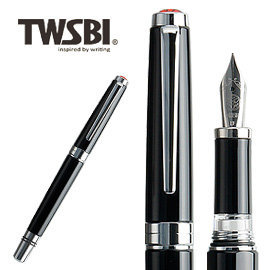 臺灣 TWSBI 三文堂 Classic 黑桿活塞上墨鋼筆(新版) / 支