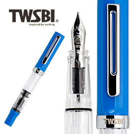 【限量新品】 臺灣 TWSBI 三文堂 活塞上墨 鋼筆 ECO T 藍色 /支