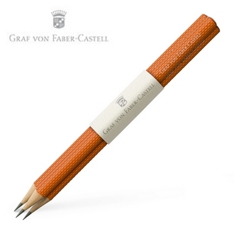 【Graf Von Faber-Castell】繩紋飾 紅柿子 V118625 鉛筆3支入 /組