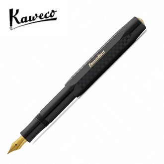 德國 KAWECO CLASSIC Sport Chess 系列鋼筆 0.7mm  黑底棋盤紋 F尖  4250278602741 /支
