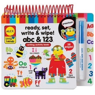 {振昌文具}【請先來電洽詢庫存】【美國ALEX】1403  學前練寫本abc&123 /組