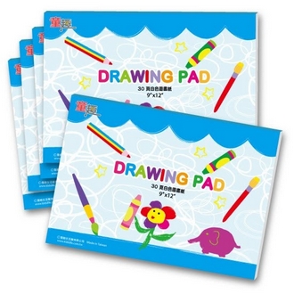 {振昌文具}【請先來電洽詢庫存】【美國ALEX】drawing-pad  台灣製造30頁圖畫紙 5本 /組