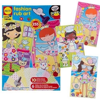 {振昌文具}【請先來電洽詢庫存】【美國ALEX】1423  蠟筆拓印畫-流行秀 /組