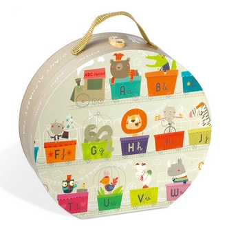 {振昌文具}【請先來電洽詢庫存】【法國Janod】地板大拼圖-英文字母火車27pcs J02928 /組