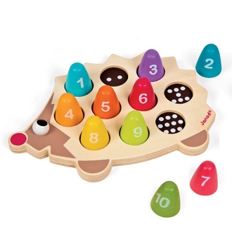 {振昌文具}【請先來電洽詢庫存】【法國Janod】認知學習-小刺蝟學數數 J05339 /組