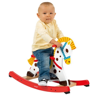 {振昌文具}【請先來電洽詢庫存】【法國Janod】經典設計木玩-皇室搖搖馬 J05981 /組