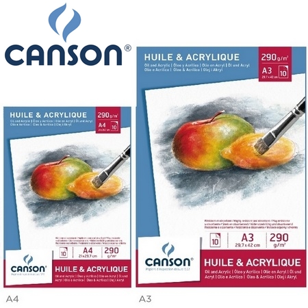 法國 CANSON  美術專用紙 200005786 油畫 壓克力 A3 白 畫紙 無酸 10張/本