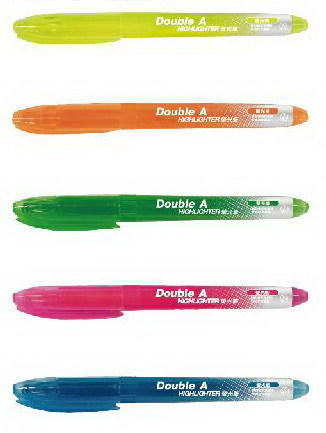 {振昌文具} 現貨 Double A 高明亮 螢光筆 記號筆 韓國製 耐用 DAHL 17001