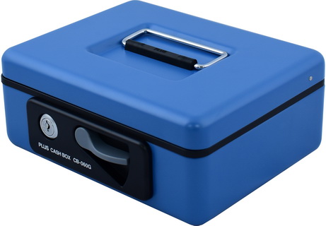 {振昌文具}PLUS 12-861 CB-060G現金箱 藍