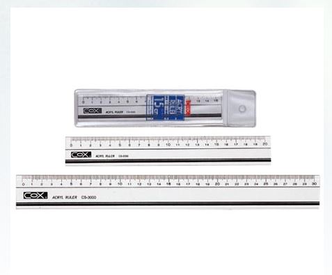 {振昌文具}【三燕COX】15CM 壓克力直尺 CS-1500